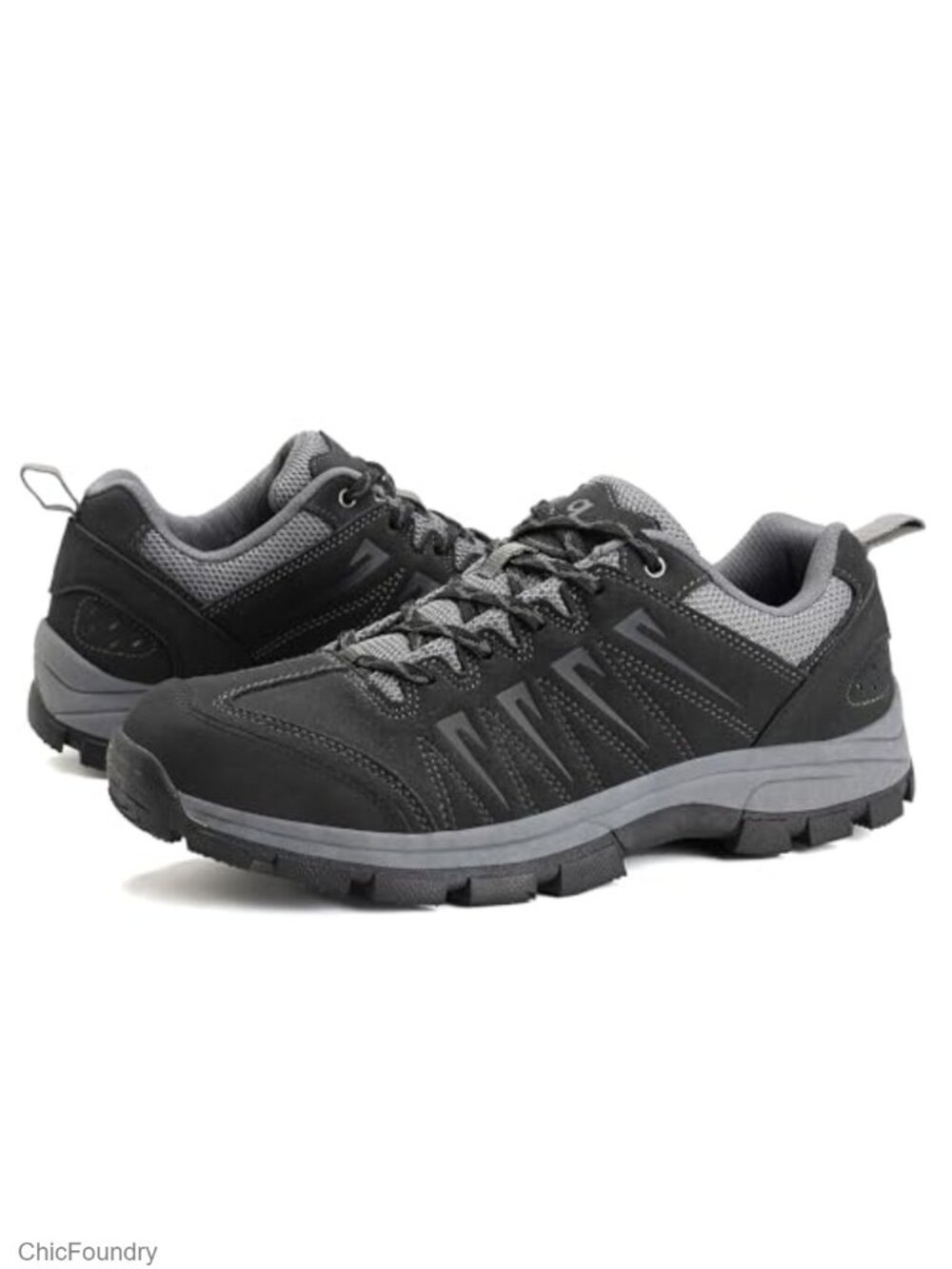 Waterproof Leather Hiking Shoes Low Top Lace-Up Outdoor